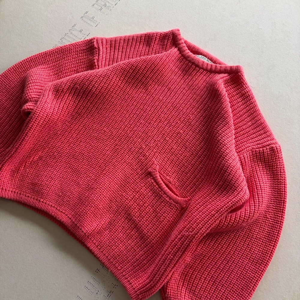 Vintage 90s Mixed Blues Chunky Knit Sweater